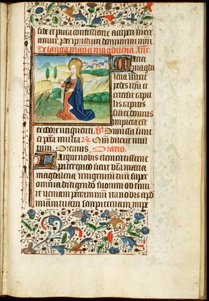 St. Mary Magdalene holding a jar of ointment