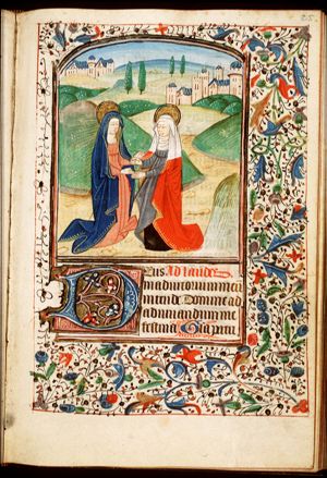 The Visitation: Mary meets St. Elisabeth