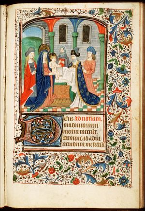 The presentation in the temple: Mary presents the Christ-child to Simeon