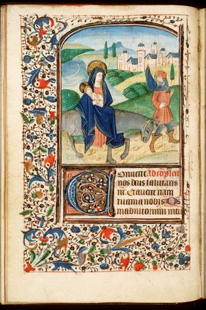 The Flight into Egypt: Mary, St. Joseph and the Christ-child on their way
