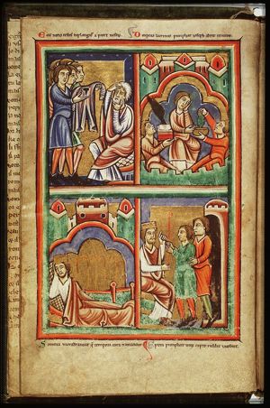 Joseph's brothers show his blood-stained coat to Jacob