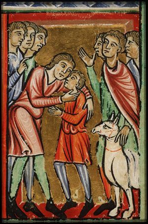 Joseph embraces Benjamin