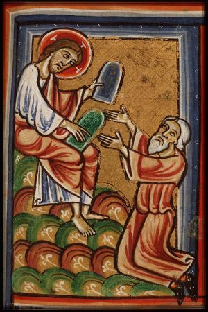 Moses receives the Tables of the Law from God