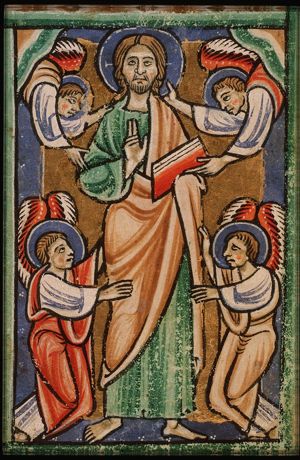 The temptation of Christ: four angels minister to Christ