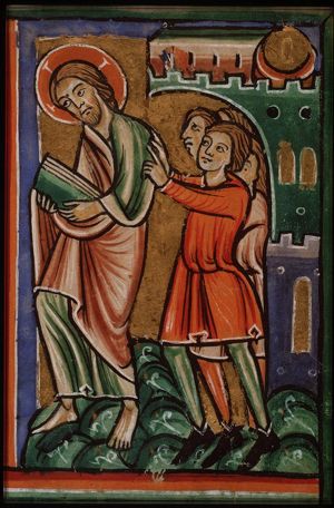 The Jews chase Christ out of the city