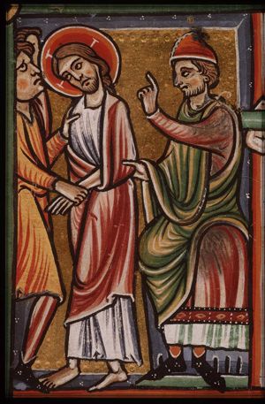 Pilate sentences Christ