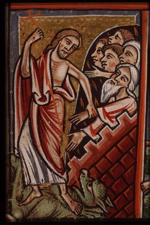 Harrowing of Hell: Christ leaves hell and liberates the souls