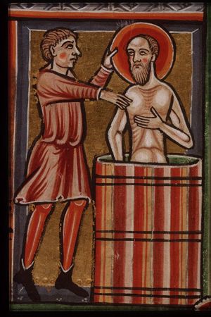 The baptism of Saul (St. Paul) by Ananias