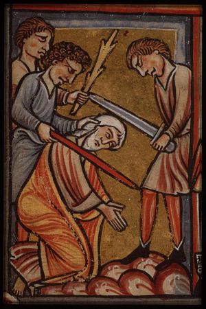 The martyrdom of St. James the Great: he is beheaded