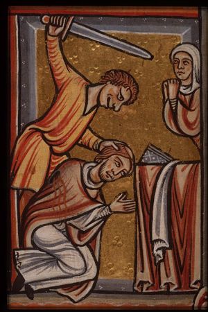 The martyrdom of the Evangelist St. Matthew: he is beheaded