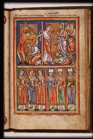 The martyrdom of St. Paul: he is beheaded