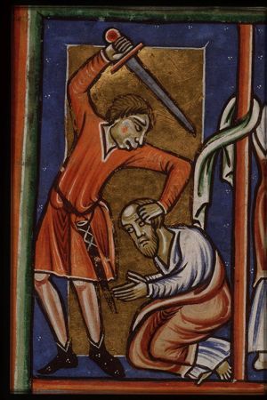 The martyrdom of St. Paul: he is beheaded
