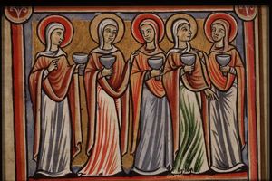 The parable of the Wise and Foolish Virgins: the five wise virgins