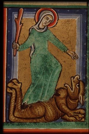 St. Juliana of Nicomedia, the devil at her feet