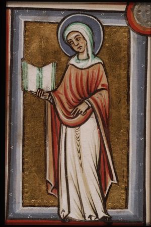 St. Mary Magdalene holding a book