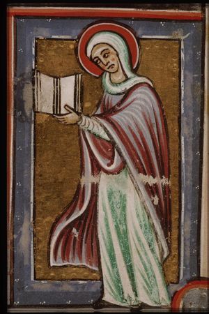 St. Mary of Egypt holding a book