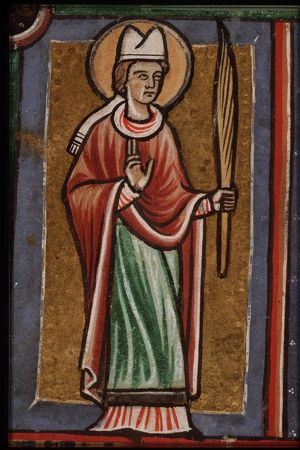 St. Polycarp of Smyrna holding a palm