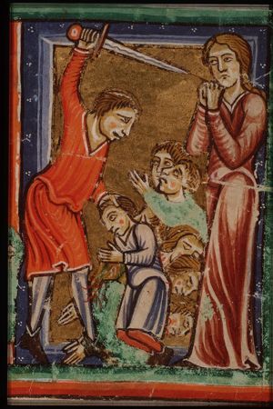 St. Felicity of Rome sees her seven sons beheaded