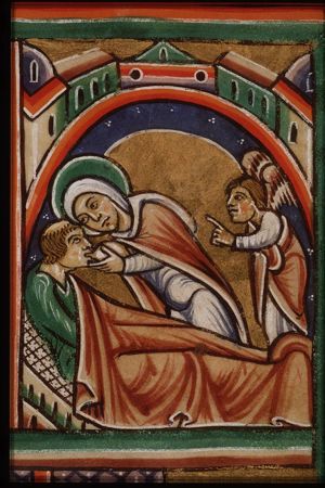 The legend of the monk who was fed by Mary