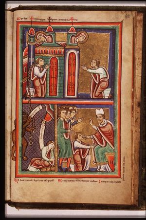 Theophilus prays to Mary