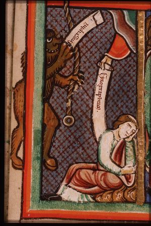 Mary gives Theophilus' contract with the devil back
