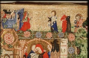 The Visitation: Mary, St. Joseph and several women meet St. Elisabeth