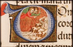 Annunciation of Christ's birth to the shepherds