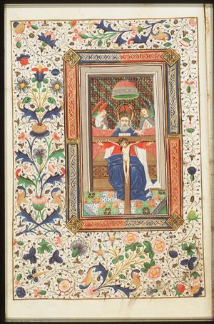 The Trinity: God the Father holding the crucifix (Mercy-Seat)