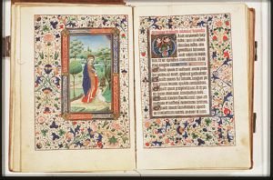 St. John the Baptist holding a book, the Lamb of God (Agnus Dei) at his feet