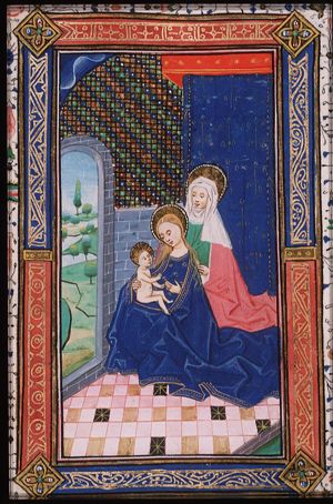 Anna selbdritt: Anna, Mary and the Christ-child close together