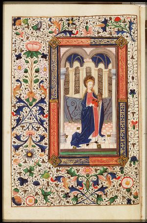 St. Mary Magdalene holding a book and a jar of ointment