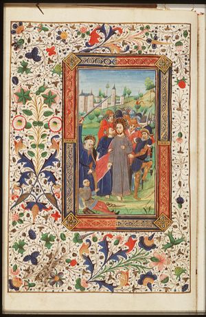 The arrest of Christ: the kiss of Judas; the ear of Malchus cut off by St. Peter