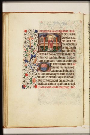 St. Stephen holding stones
