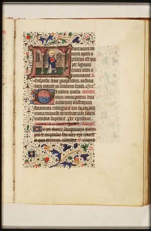 St. Laurence of Rome holding a book and a gridiron