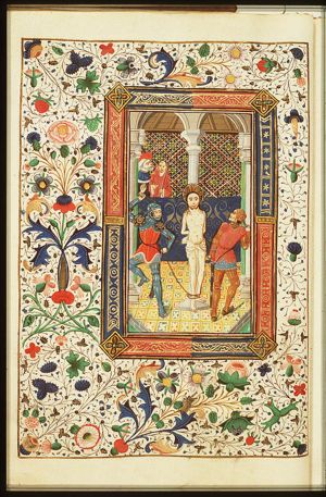 The tortures of Christ: Christ is flagellated