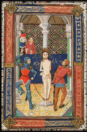 The tortures of Christ: Christ is flagellated
