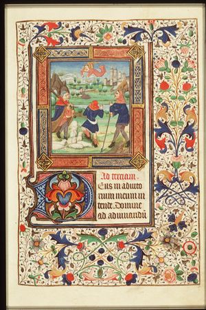 Annunciation of Christ's birth to the shepherds