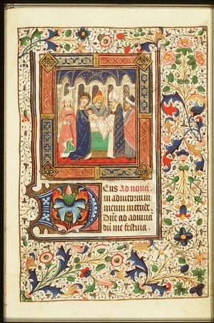 The presentation in the temple: Mary presents the Christ-child to Simeon