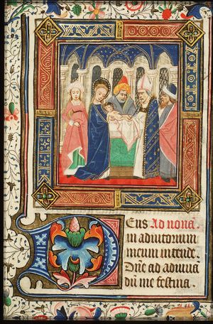 The presentation in the temple: Mary presents the Christ-child to Simeon