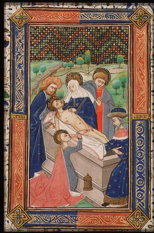 The entombment of Christ