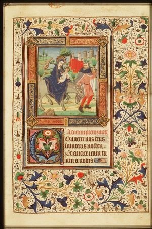 The Flight into Egypt: Mary, St. Joseph and the Christ-child on their way