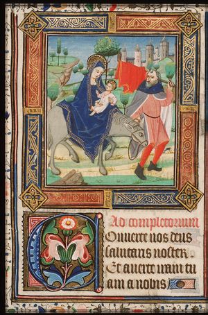 The Flight into Egypt: Mary, St. Joseph and the Christ-child on their way