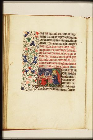 The Annunciation: Gabriel announces Christ's birth to Mary