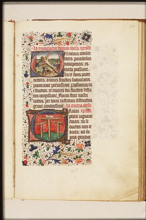 The Crucifixion: Christ is nailed to the cross