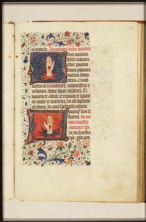 Christ's stigmata: the right hand