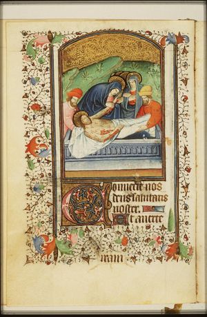 The entombment of Christ