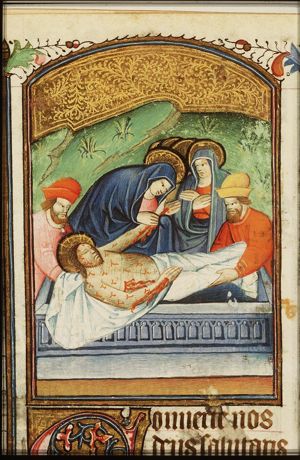 The entombment of Christ