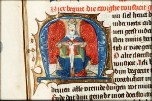 The Trinity: God the Father holding the crucifix (Mercy-Seat)