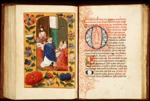 The mass of St. Gregory the Great: Christ appears on the altar