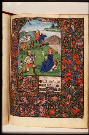 Annunciation of Christ's birth to the shepherds